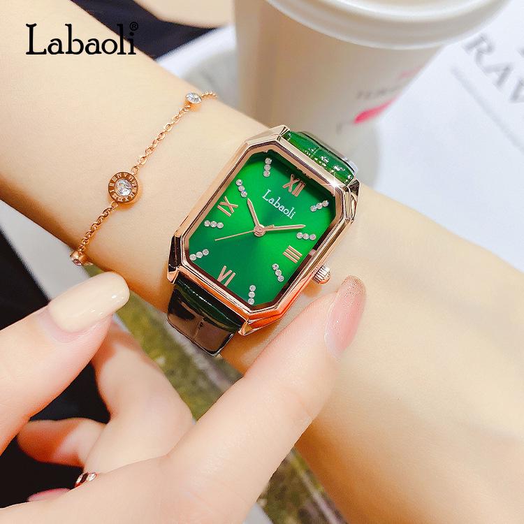 Labaoli Women's Leather Belt Quartz Wristwatch LA071