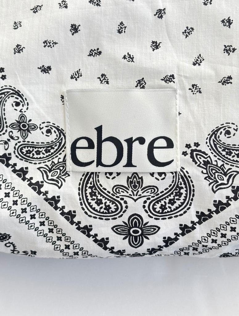 Ebre Paisley Hobo Bag Black
