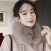 Soft Faux Furred Scarf Winter Neck Warmer For Family Use Baby Safe Ingredient Cold Weather Essential Accessory