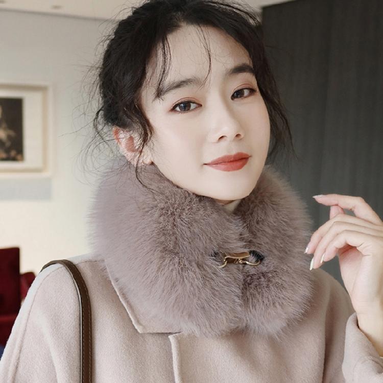 Soft Faux Furred Scarf Winter Neck Warmer For Family Use Baby Safe Ingredient Cold Weather Essential Accessory