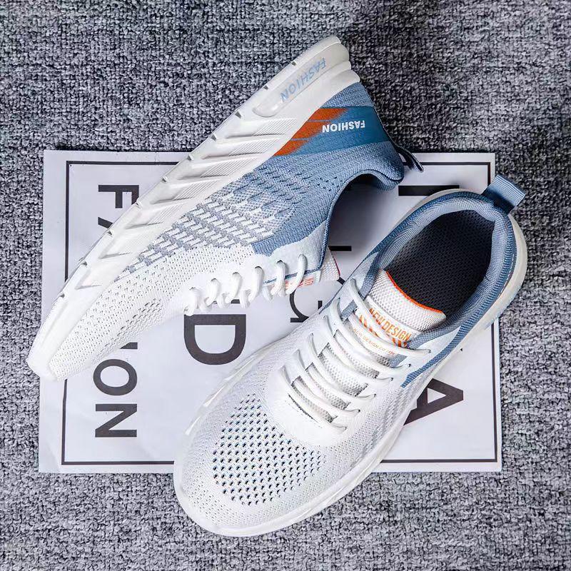 Men's Sneakers Summer Mesh Breathable Walking Shoes Tenis  Fashion Knit Breathable Sport Shoes for Men