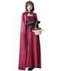 [Milky Time] Little Red Riding Hood Halloween Cosplay Costume, Long Dress with Cloak