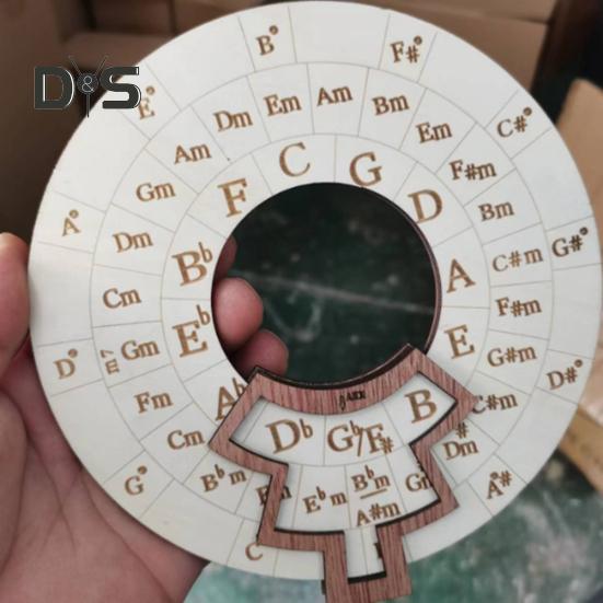 Dřevěný nástroj na melodii přenosný hudební nástroj akordové kolo Circle of Fifths akordové kolo nástroj pro transpozici hudby pro kytaru baskytara klavír housle