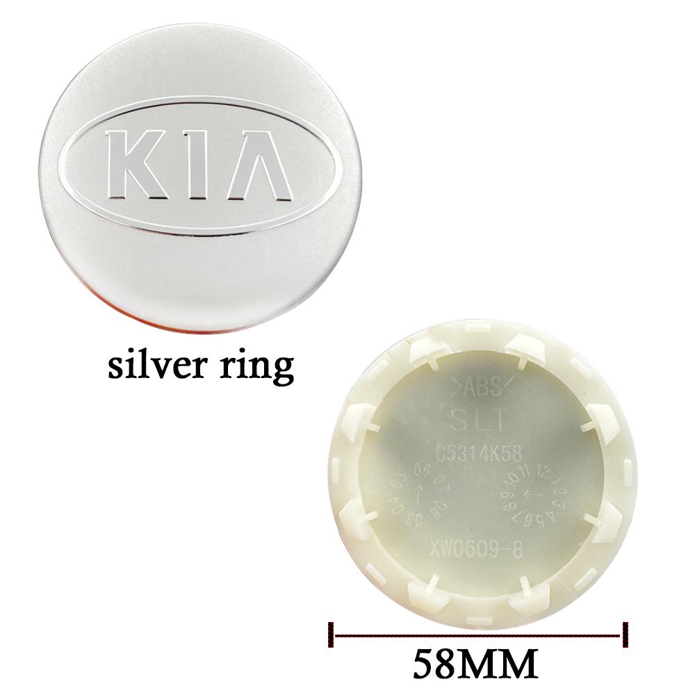 4Pcs 58mm Car Styling Wheel hub Center Cap Accessories For Kia K2 K3 K5 Pegas Sorento Soul Cerato Sportage Optima KX5