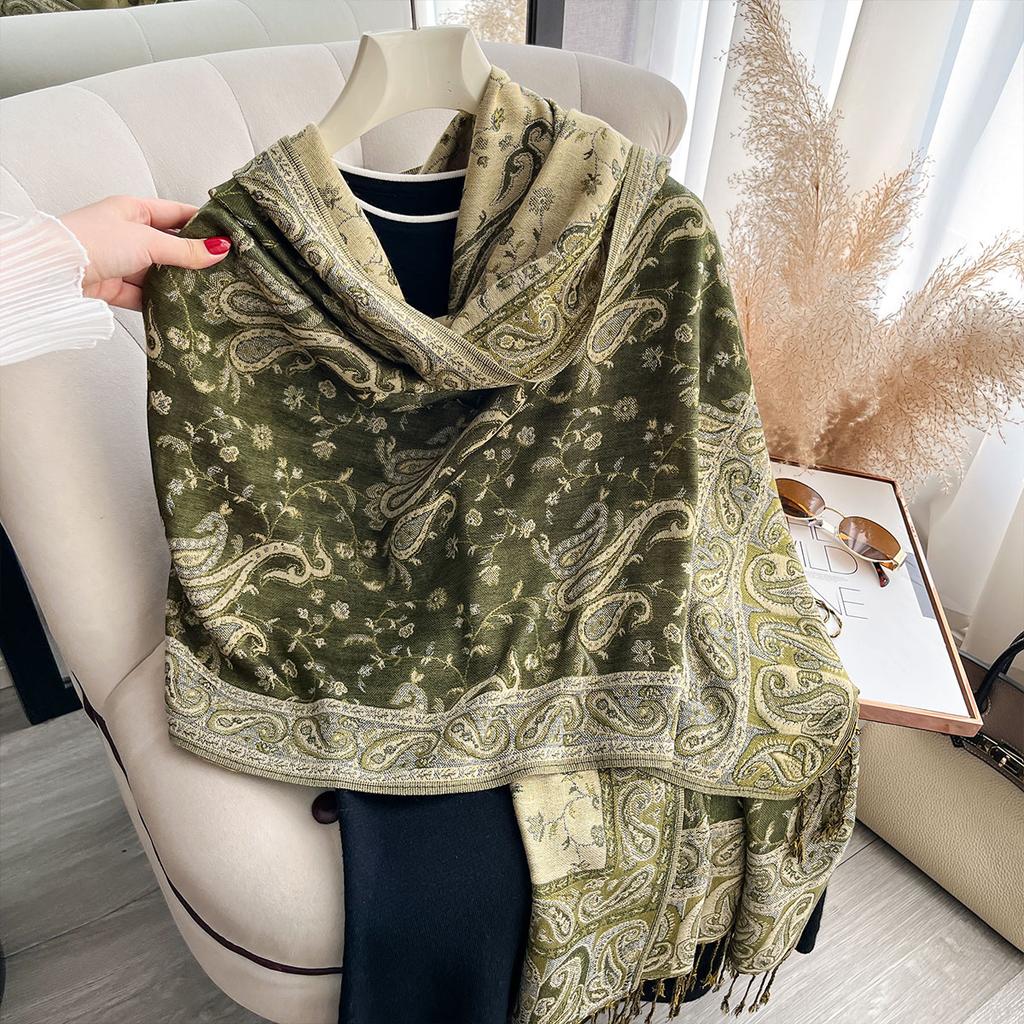2025 Bohemia Pashmina Hijab Scarf Long Muslim Shawl Female Foulard Soft Turban Head Wraps For Women Headband Luxury Brand