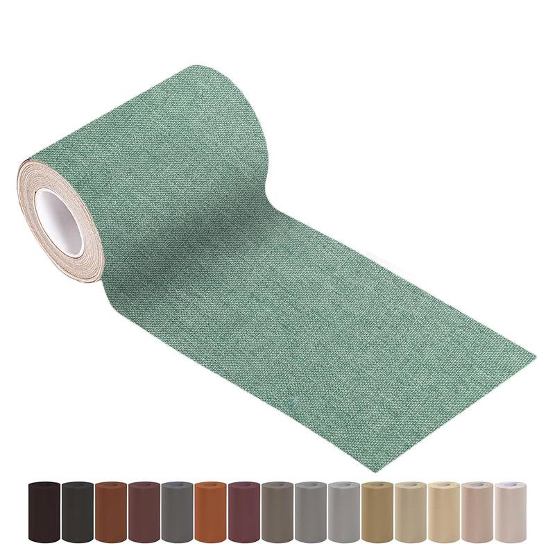 1PC 2m/78.74inch Linen Patch Cloth (1pc 3.94*78.74inch/Self-Adhesive) for Furniture, Sofa, Car Seat, Box, Crafts, Wear-Resistant