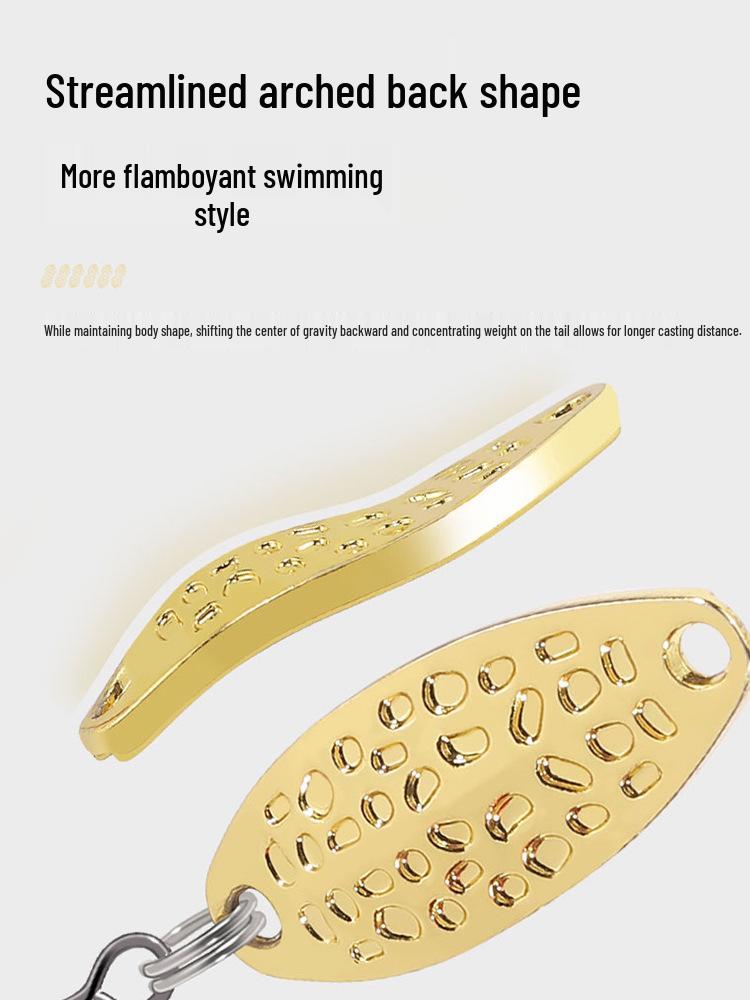 Yuzun Wolframstahl Spinnerköder: Mikro-Material, Löffelförmig, Ideal für weite Würfe und das Angeln auf Döbel, Neunaugen und Mandarinfische in Bächen.