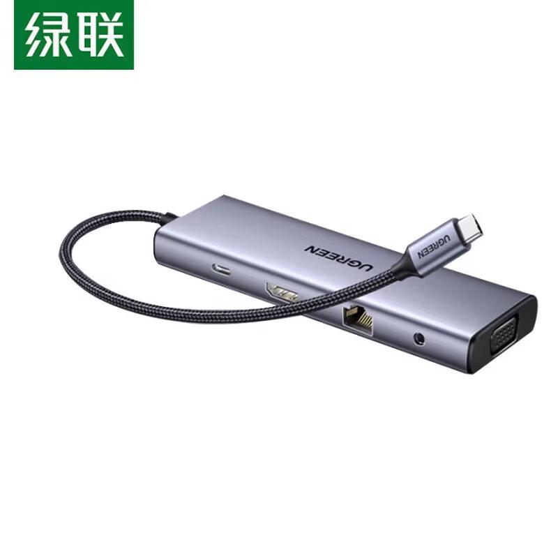 UGREEN Type-C HDMI Ethernet USB Hub Adapter CN plug (adapter included)