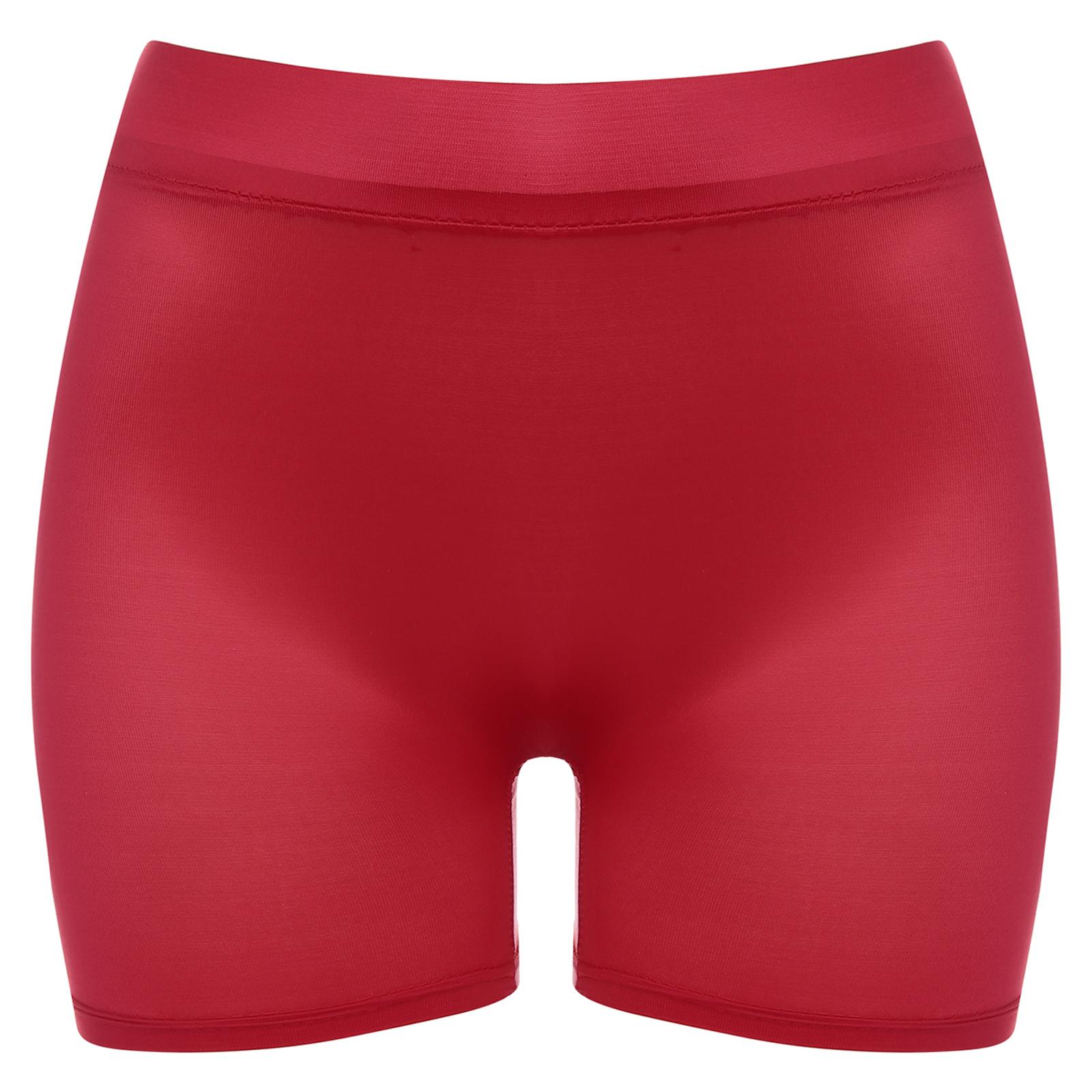 

Дорослі Блискучі Прозорі Шорти Еластичні З Низькою Посадкою М які Штани для Відпочинку для Сну Повсякденного Домашнього Використання One Size червоний