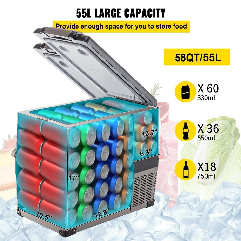 55-liter Portable Electric Refrigerator Small Vehicle Mounted Camping Refrigerator