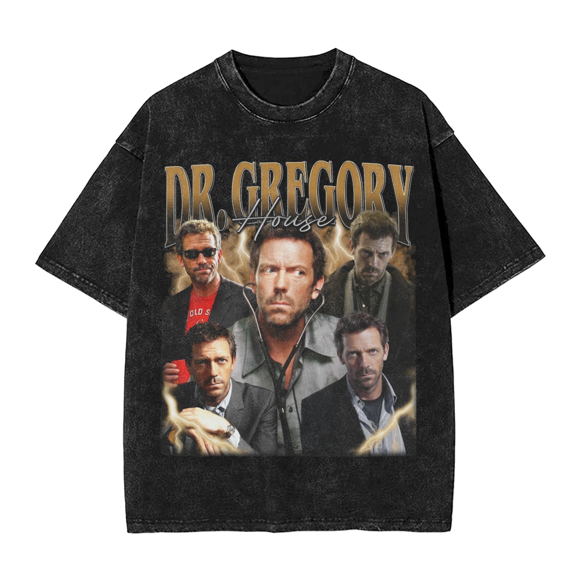 Graphic Printed House MD Dr Gregory House Washed Shirts Apparel Harajuku TShirt Unisexipulate Unisexsplain for Unisex Women Tee Shirt S