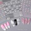 5D Embossed Pearl Ballet Shoe Bow Nail Stickers - Japanese Light Luxury