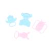 9Pcs/Set Mini Doll Pacifier Baby Tableware Set Play House Supplies Dummy Nipples For Dolls Kids Toy Baby Pacifier Accessories