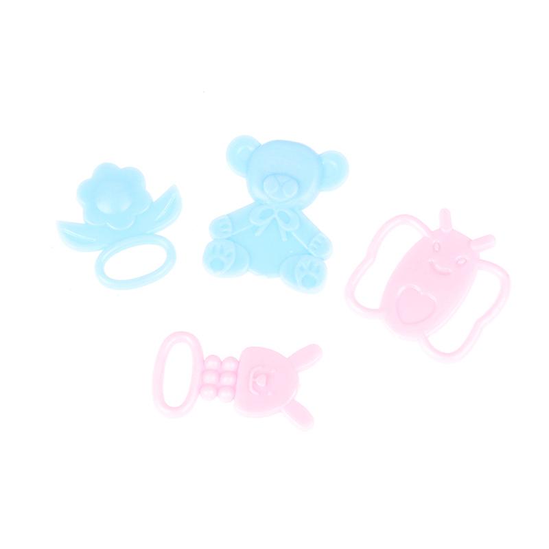 9Pcs/Set Mini Doll Pacifier Baby Tableware Set Play House Supplies Dummy Nipples For Dolls Kids Toy Baby Pacifier Accessories
