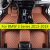 Car Floor Mats For BMW 3 Series (4 Doors)  2018 2017 2016 2015 2014 2013 Carpets Auto Accessories Interior Floor Mat For Car