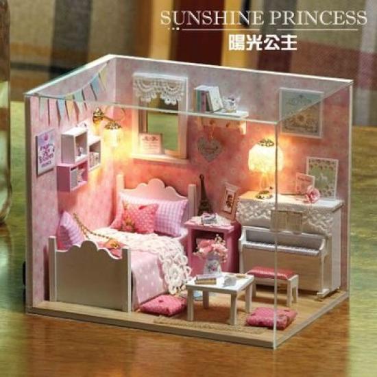 Dollhouse DIY Kit Set Miniature Sunshine Princess (t-FREAK)