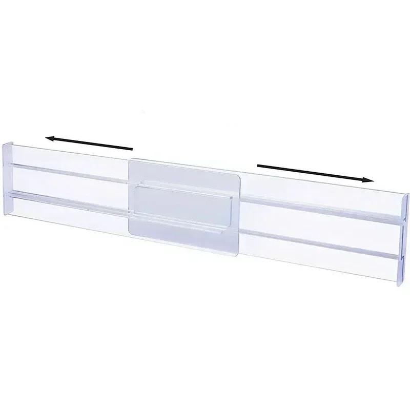 Fiókelválasztók Állítható Konyhai Bővülő Összehúzódó Kombinációs Fiókszervező Átlátszó Műanyag Szervező Tárolódoboz