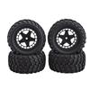 4PCS Crawler Tires Fit for HSP 94186 16208 1 14 1 16 RC Truck 80mm Rubber RC Mud Terrain Tires for Upgrade