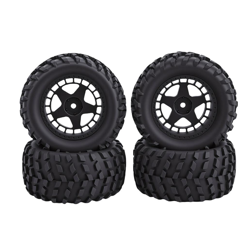 4PCS Crawler Tires Fit for HSP 94186 16208 1 14 1 16 RC Truck 80mm Rubber RC Mud Terrain Tires for Upgrade