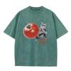 2026 Unisex Funny Cat Meme T Shirt Tomato Throwing Kitten Print Couple Plus Size Casual Short Sleeve Comfortable Summer Tops