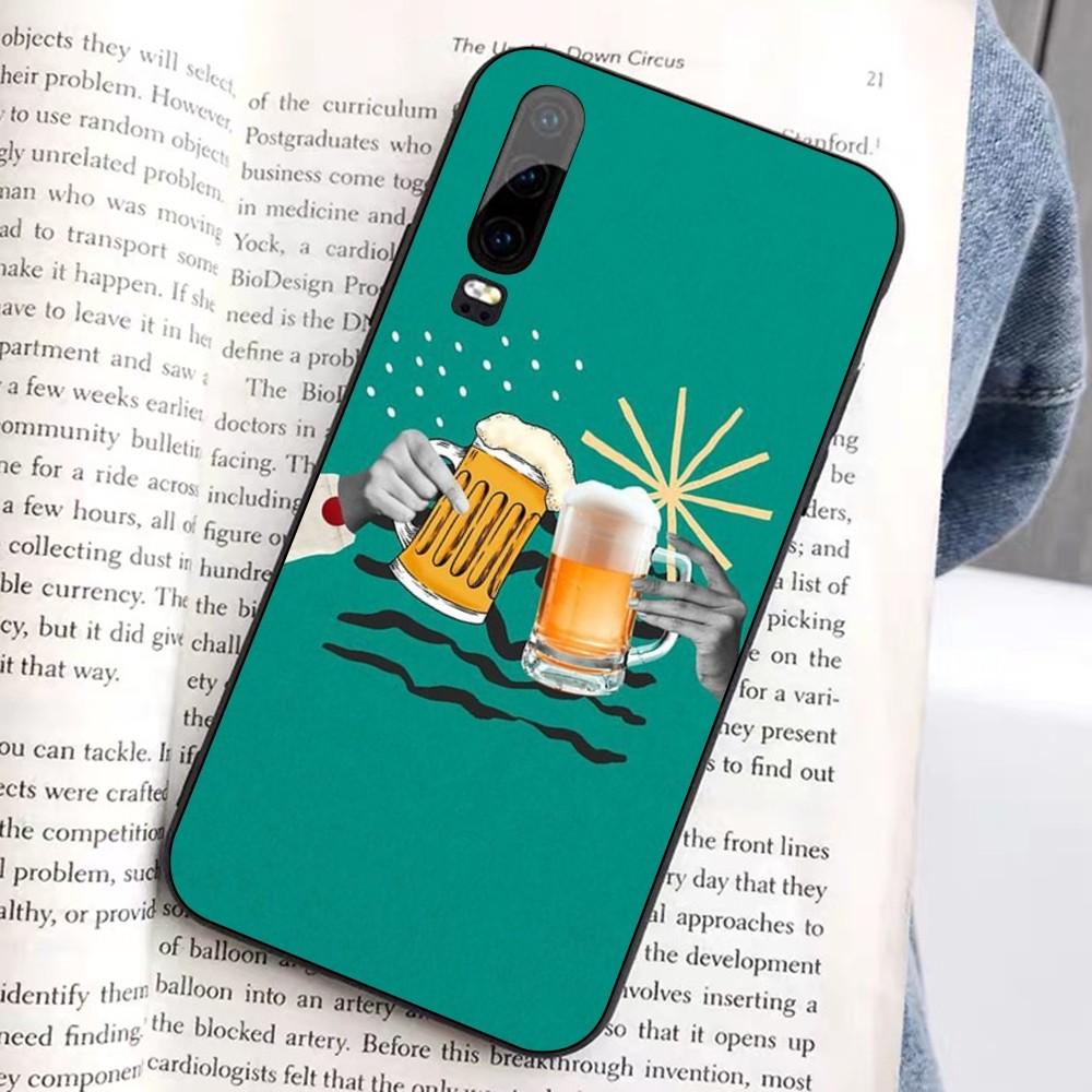 Beer Alcohol Phone Case For Huawei Honor 10 Lite 9 20 7A 9X 30 50 60 70 Pro Plus Soft Silicone Cover