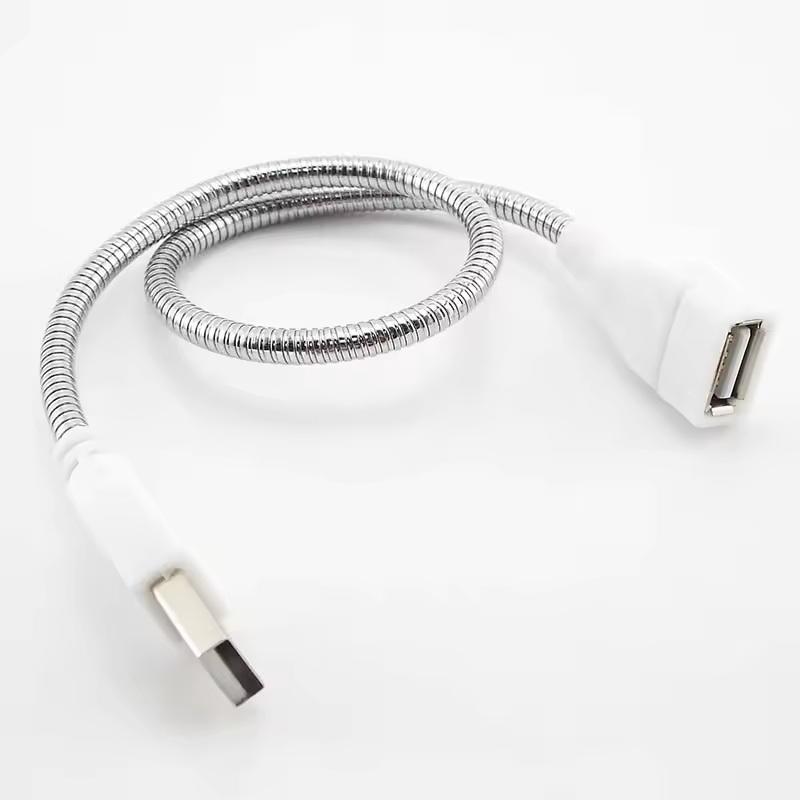 Usb Extension Cable Led Light Fan Power Supply Adapter Male To Female Cable Flexible Metal Hose Cord M20