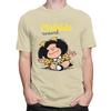 Custom Quino Comic Cartoon Mafalda T Shirts for Men 100 Cotton Tee Tops Tshirts Short Sleeve Casual Tshirt Clothes