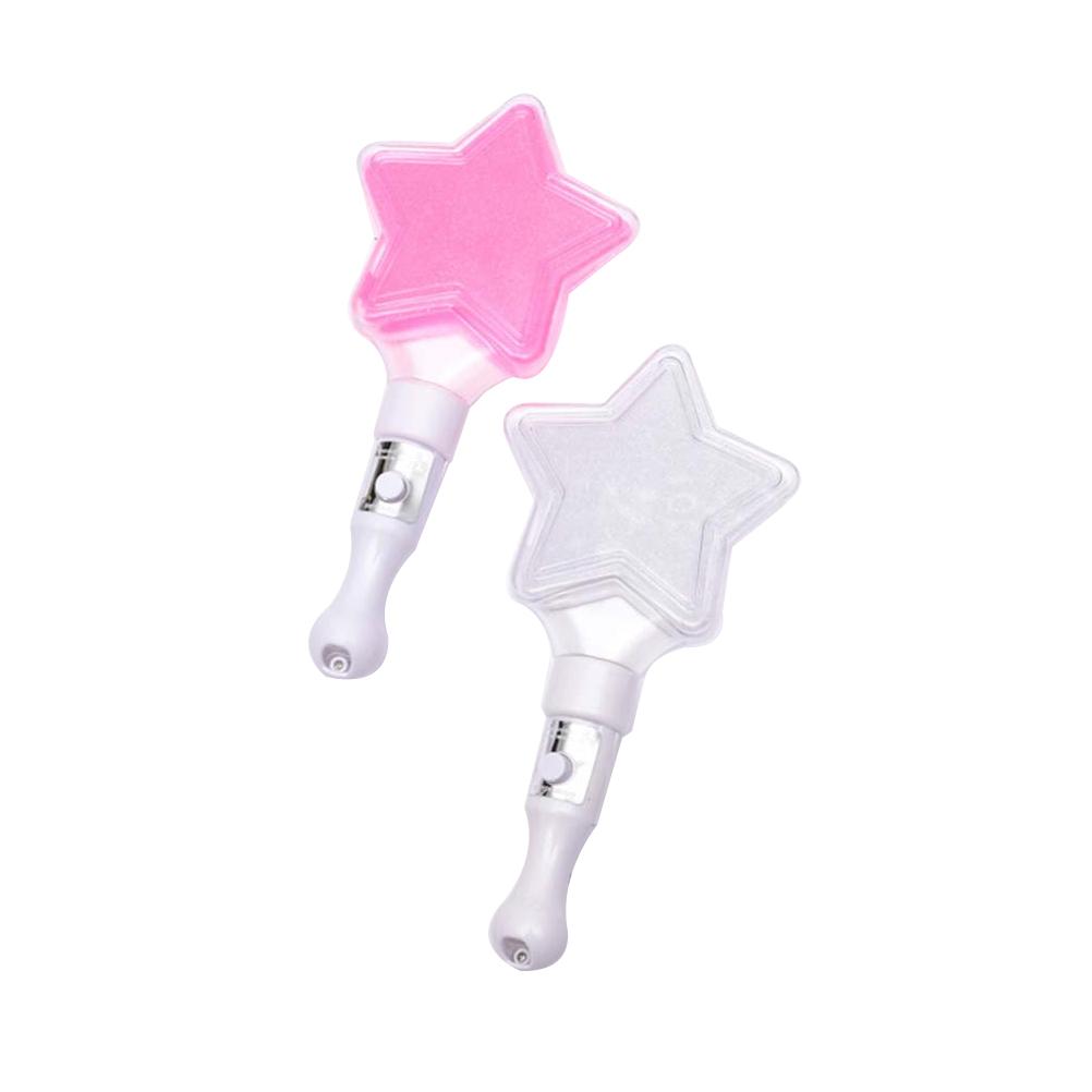 2pcs Beautiful Star Decor Glow Stick Toy Flourescent Stick Creative Glow Stick for Bar