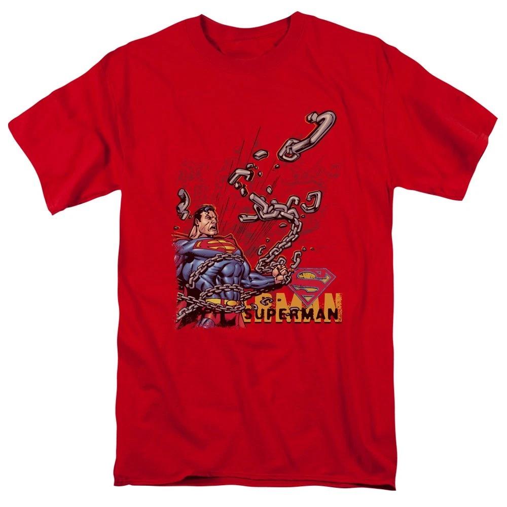 DC COMICS SUPERMAN BREAKING CHAINS Licensed Adult Men s Graphic Tee Shirt SM-5XL 3XL