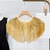 Thin Polyester Sparkling Border Wrap Highlighting Complex Embroidery For Travel Accessories And Formal Instances