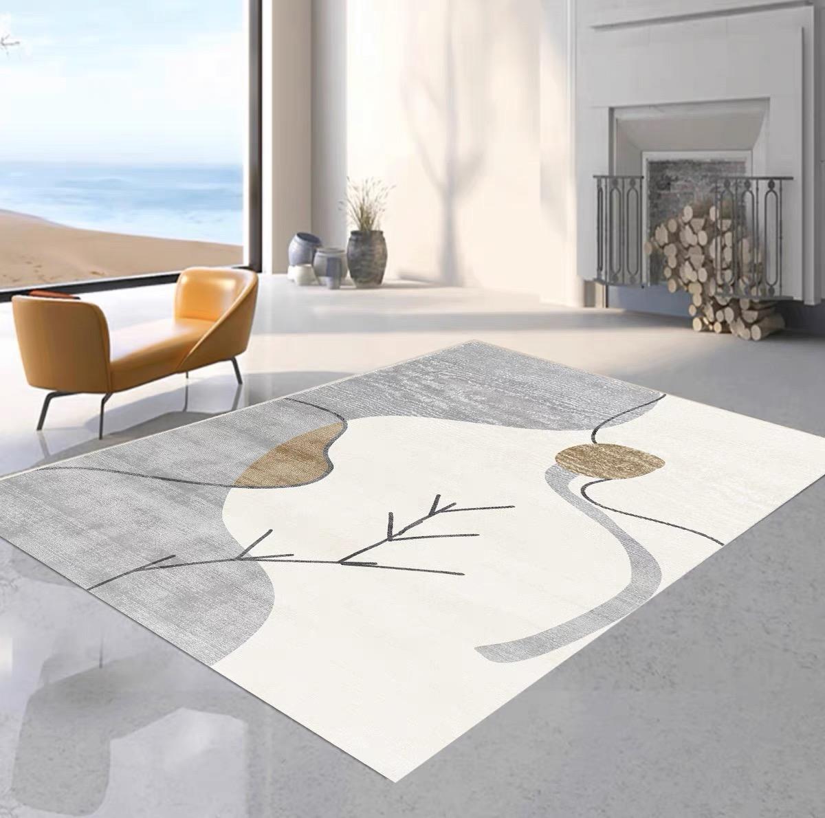 

Carpet Living Room Light Luxury Luxury Sofa Floor Mat Home Non-Slip Coffee Table Carpet Bedroom Full Bed Side Floor Mat 40X60CM(1.31X1.97FT)