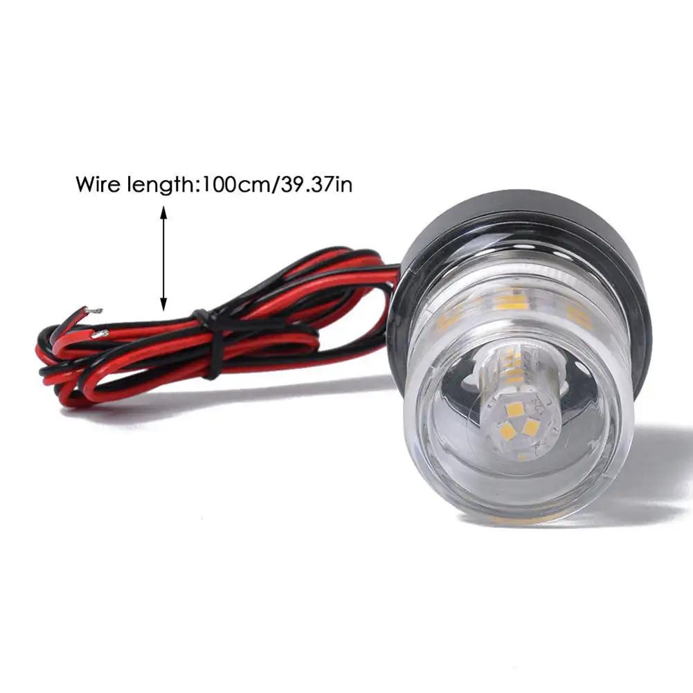 360 Degree All Round Boat Light 12V LED Navigation Anchor Light Waterproof Marine Boat Light 6300k White Yacht Sailing Lamp