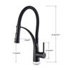 Kitchen Faucet Swivel Pull Down Black Hose Kitchen Sink Faucet Sink Tap Mounted Deck Bathroom Hot And Cold Water Mixer Crane