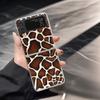 Golden Leopard Print F711 Phone Case For Samsung Z Flip 3 4 5 6 Cases Funda For Samsung Z FLIP 3 4 5 6 Cover Case Funda Coque