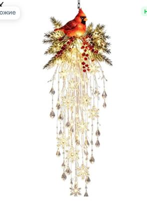 Red Bird Christmas Lights, Flat, Remote Not Included
