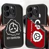 Cool S-scp Logo Silicone Soft Phone Case For IPhone 17 16 14 13 12 11 15 Pro Max Plus Air Cover