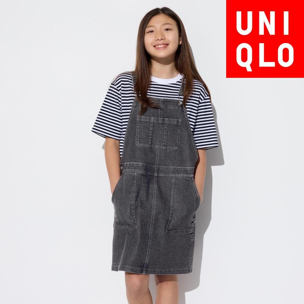 

ДЖИНСОВАЯ ЮБКА-ДЖЕМПЕР ДЛЯ ДЕВОЧЕК UNIQLO