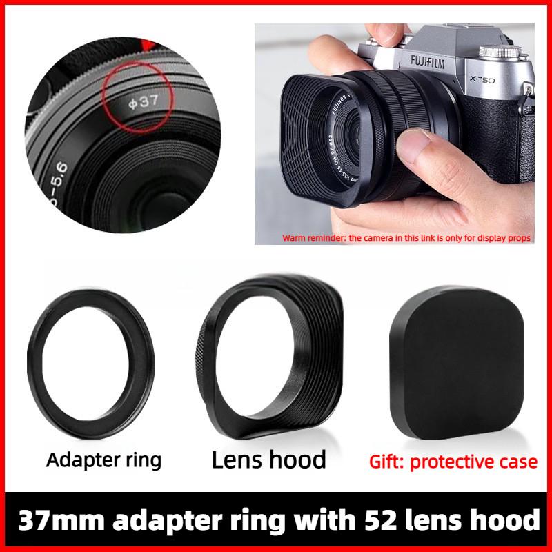 Metal Square Lens Hood for Fuji film XC 35mm F2&XF 23mm / 35mm F2 R WR Lens on XPro3 XT4 XT3 XT30 XT20