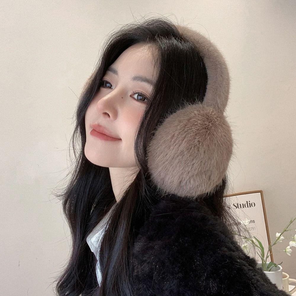 Winter Ear Protection Ear Cover Plush Earflaps Thickened Fluffy Earmuffs  Winter