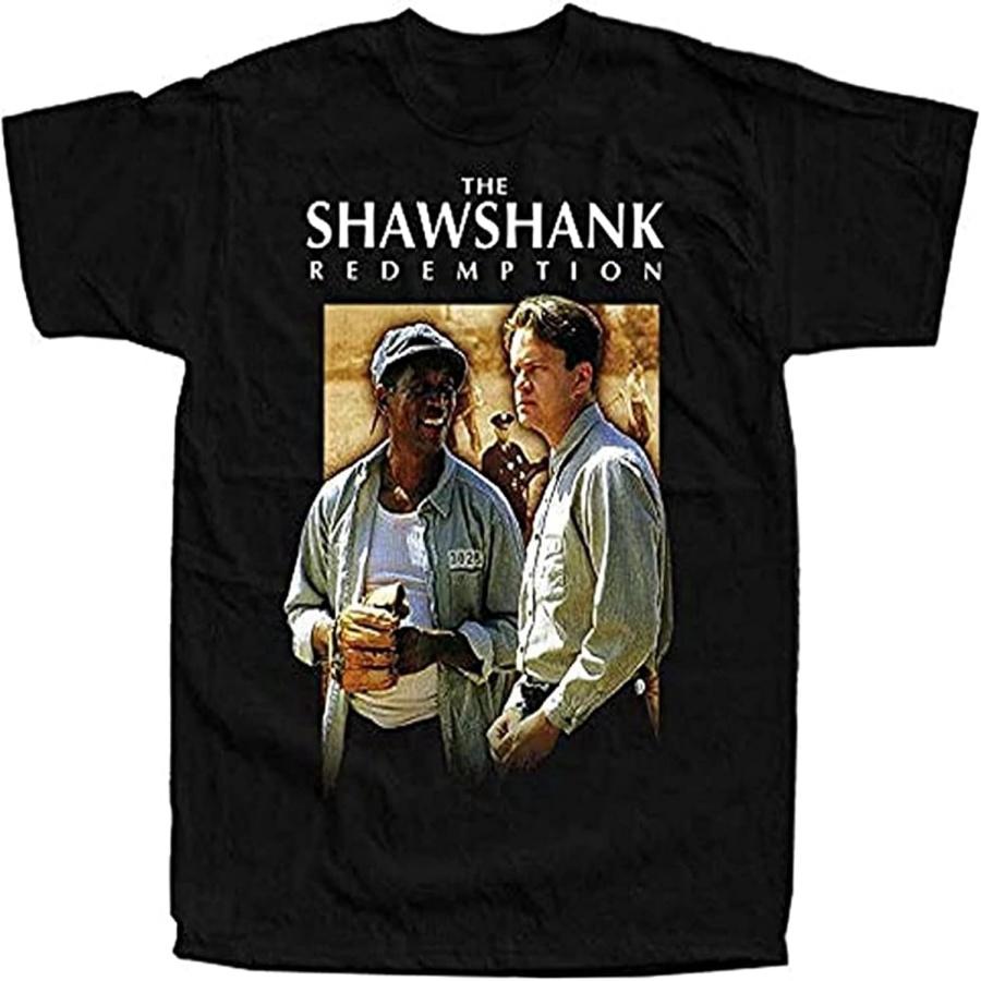 ZHANGMIANXIA The Shawshank Redemption Movie Poster Mens Cotton Tshirt S
