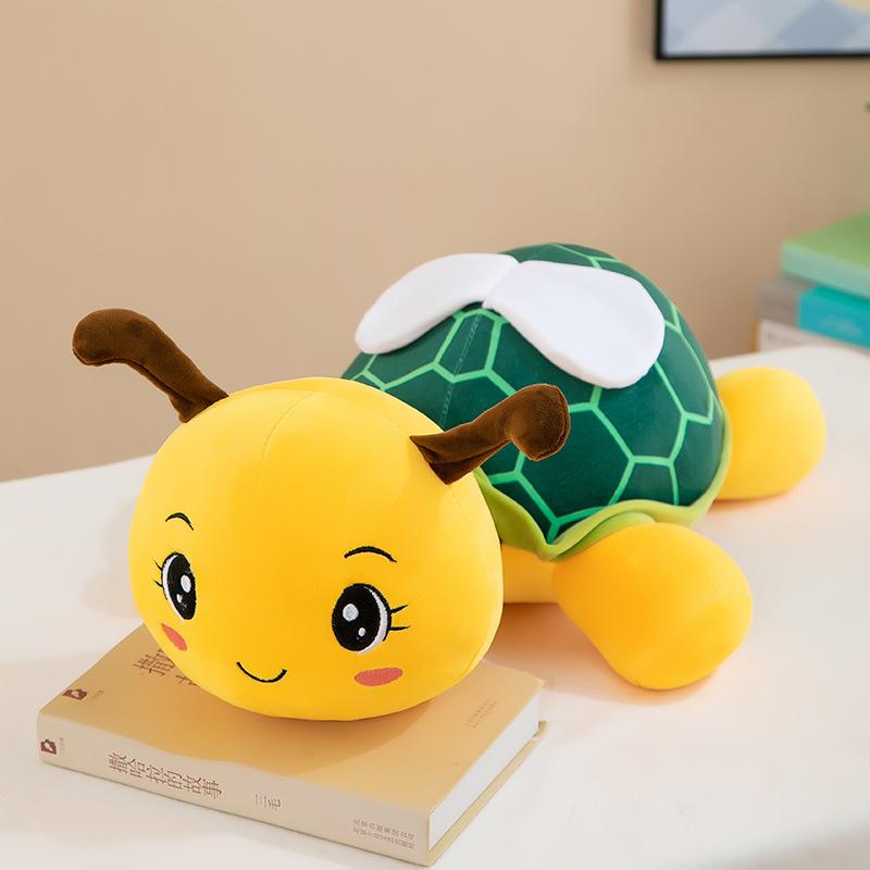Cute Turtle Honey Doll Plush Toys Children's Sleeping Comfort Pillow Claw Machine Activity Gift Bee Ornaments