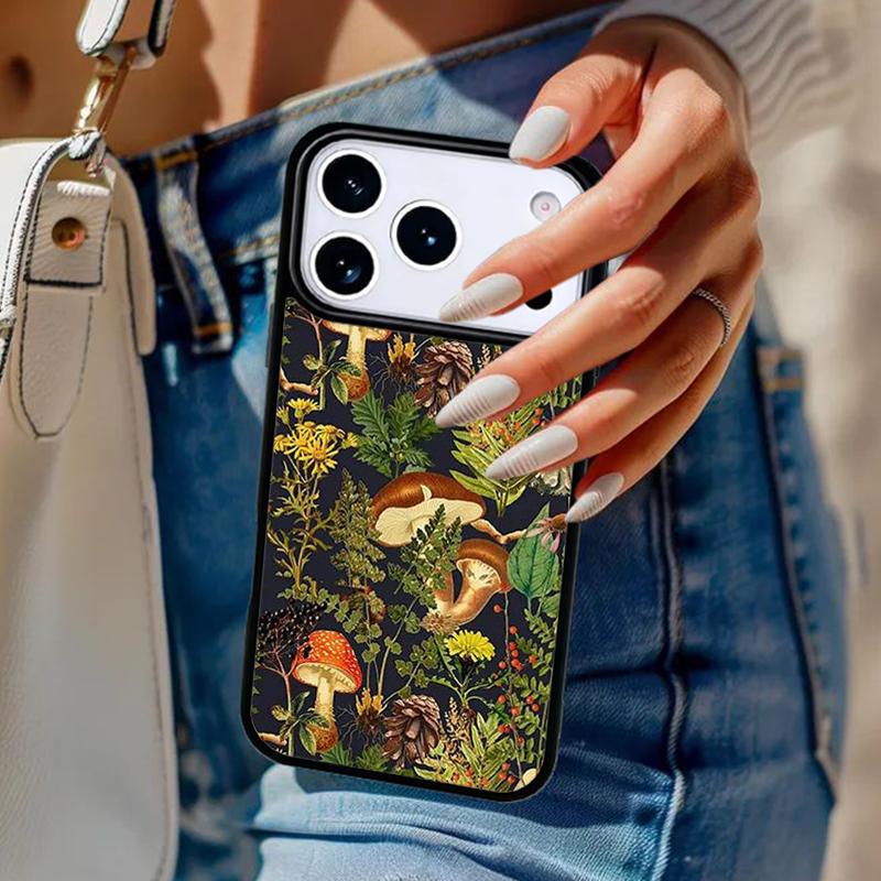 Magic Mushroom Alien Trippy Shrooms Phone Case For iPhone 17 Air 14 15 13 12 Max Cover For Apple 16e 11 Pro Max Plus Coque