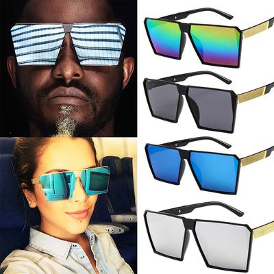 Fashion Women Man Oversized Square Sunglasses Vintage Retro  Sun Glasses
