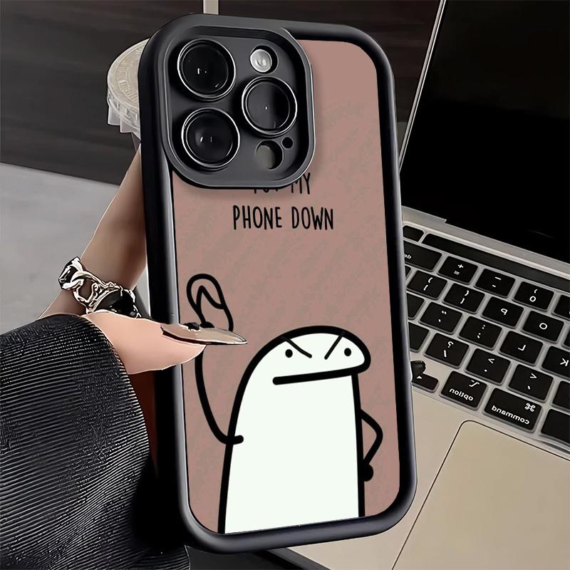 Phone Case for iPhone 17 Air 16E 15 16 Pro Max Funny Dont Touch My CallPhone Cover 14 Plus 13 12 Mini Soft Shell Silicone Fundas
