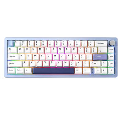 [YUNZII] AL66 Trådløst 65% Tastatur Blå Melk