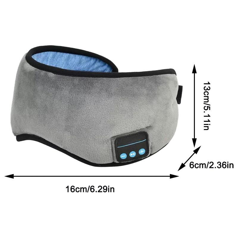Maschera per Occhi Bluetooth Maschera per Occhi da Sonno con Cinturino Regolabile e Cuffie per Chi Dorme su un Lato Viaggio Yoga