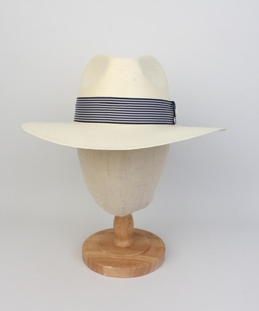 Yunibeosyeolkemiseuteuli Stripe Line Ivory Long Fedora Summer Fedora