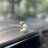 Cute Car Interior Decoration 2Pcs Rabbit Flower Vase Ornament Non-slip Center Console Decor for Drivers