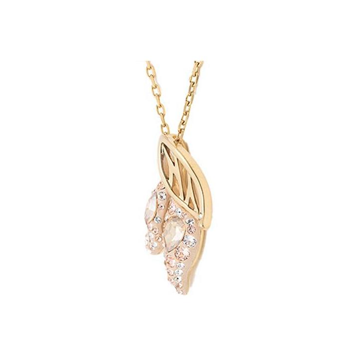 Swarovski Graceful Bloom Elegant Petal Imitation Crystal Necklace Women necklace 5511813 Box (Random Color),F,Gold Plated