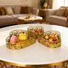 3Pcs Gold Color Ramadan Decorative Tray Heart Shaped Eid Candy Dish  Islamic Holidays